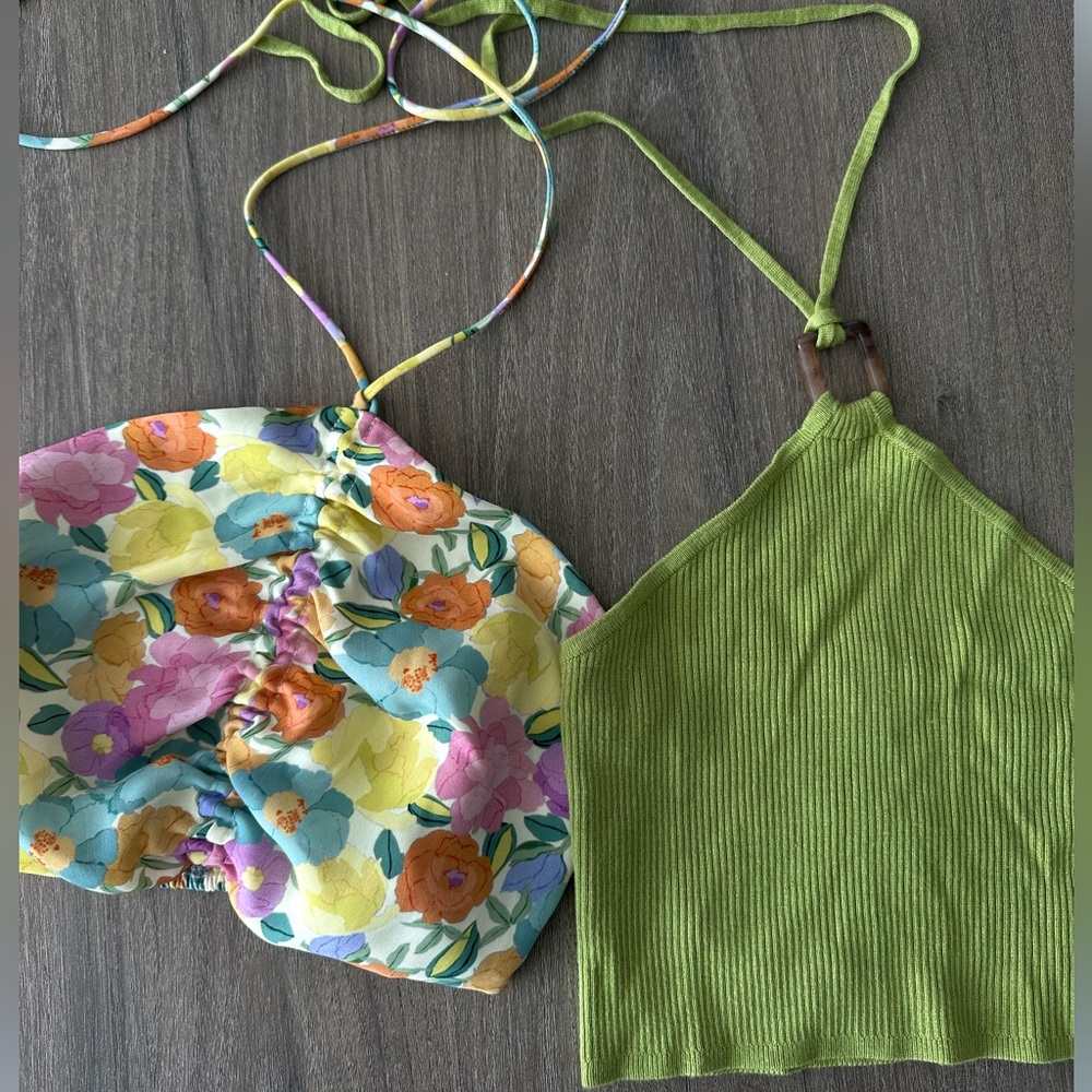 Halter crop top bundle
